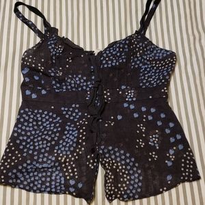 Free people tank top button down size 4